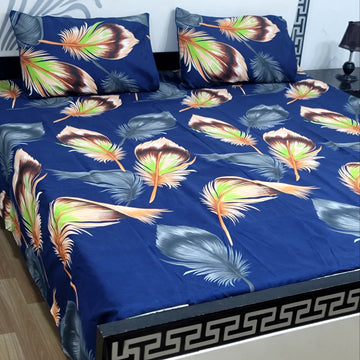 Sherwaan | 3D Crystal cotton single Bed Bedsheets